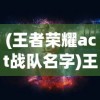 (王者荣耀act战队名字)王者荣耀ACT战队的崛起与挑战