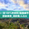 一码一肖100%的资料,探寻城市中的隐秘美景_领航集.5.826