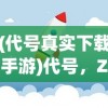 (代号真实下载手游)代号，Z——探索未知领域的神秘符号