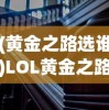 (黄金之路选谁)LOL黄金之路，玩家的征途与探索