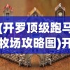 (开罗顶级跑马牧场攻略图)开罗顶级跑马牧场攻略大全及常见问题解答（FAQ）