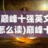 (巅峰十强英文怎么读)巅峰十强，揭秘背后的故事与挑战