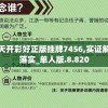 澳门天天开彩好正版挂牌7456,实证解答解释落实_单人版.8.820