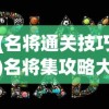 (名将通关技巧)名将集攻略大全，游戏指南与策略探讨