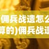 (佣兵战遗怎么算的)佣兵战遗，荣耀与责任的回响