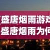 (盛唐烟雨游戏)盛唐烟雨为何无法游玩，深度解析与常见问答