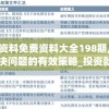正版资料免费资料大全198期,全方位解决问题的有效策略_投资款.7.575