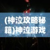 (神泣攻略秘籍)神泣游戏攻略 2020版，全面解析与常见问题解答