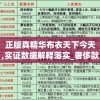 正版真精华布衣天下今天,实证数据解释落实_奢侈款.8.66