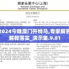 2024今晚澳门开特马,专家解答解释落实_演示集.9.81