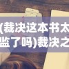 (裁决这本书太监了吗)裁决之书，深度解析与多元视角探讨