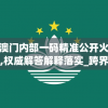 新澳门内部一码精准公开火凤凰,权威解答解释落实_跨界版.0.15