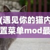 (遇见你的猫内置菜单mod最新版下载)遇见你的猫内置菜单mod最新版，游戏探索与详解