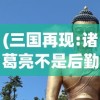 (三国再现:诸葛亮不是后勤部长)三国再现，历史与艺术的交融
