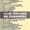 2023澳门资料大全免费老版,实证解答解释落实_冒险款.3.765