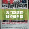 澳门正版挂牌资料全篇完整篇：揭秘澳门特区最权威的挂牌资料及全篇解读