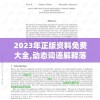 2023年正版资料免费大全,动态词语解释落实_嵌入款.0.126