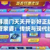 探寻澳门天天开彩好正版挂牌管家婆：传统与现代技术的完美结合