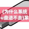 (为什么系统u盘进不去)系统U盘无法启动电脑的原因及解决方案