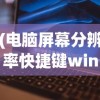 (电脑屏幕分辨率快捷键win10)电脑屏幕分辨率调整快捷键及其相关操作详解