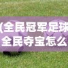 (全民冠军足球全民夺宝怎么参与)全民冠军足球全民夺宝，一场足球与梦想的盛宴