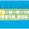 管家婆资料一码一特一198期,探索人生的无限可能_调控款.2.949