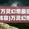 (万灵幻想最强阵容)万灵幻想攻略大全，从入门到精通的游戏指南