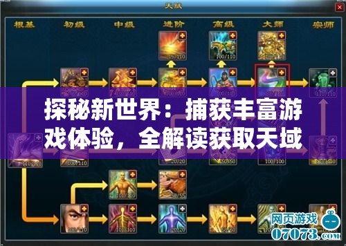 探秘新世界：捕获丰富游戏体验，全解读获取天域战记手游激活码的完整指南