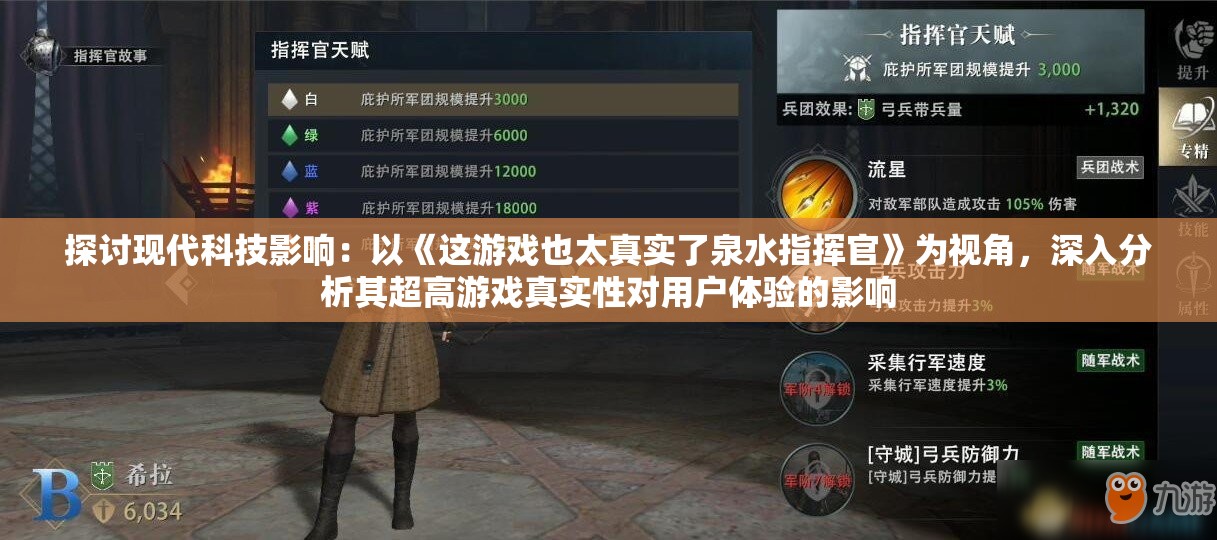 探讨现代科技影响：以《这游戏也太真实了泉水指挥官》为视角，深入分析其超高游戏真实性对用户体验的影响