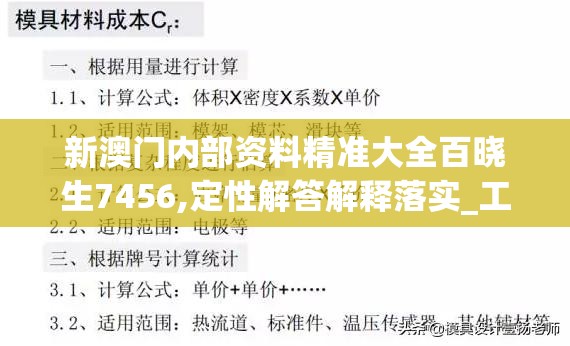 新澳门内部资料精准大全百晓生7456,定性解答解释落实_工具版.3.263