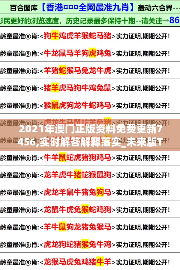 2021年澳门正版资料免费更新7456,实时解答解释落实_未来版THE.0.552