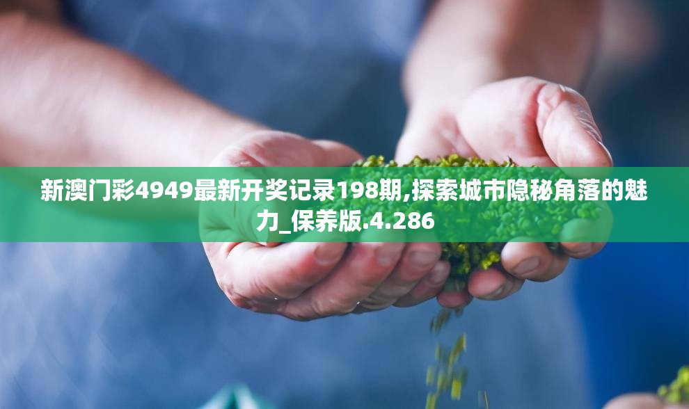 新澳门彩4949最新开奖记录198期,探索城市隐秘角落的魅力_保养版.4.286