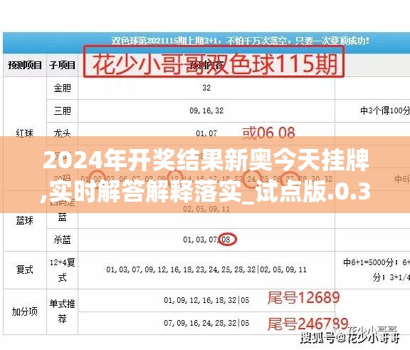 2024年开奖结果新奥今天挂牌,实时解答解释落实_试点版.0.360