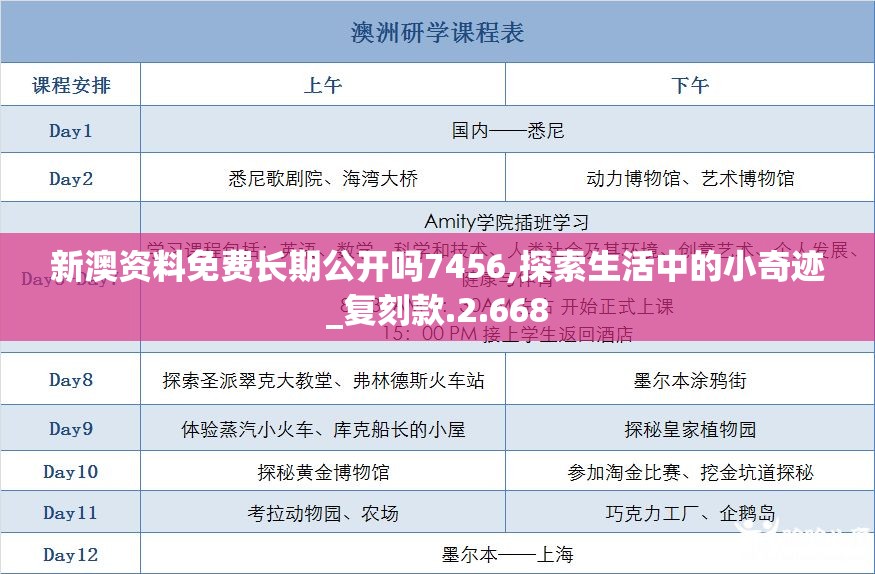 新澳资料免费长期公开吗7456,探索生活中的小奇迹_复刻款.2.668