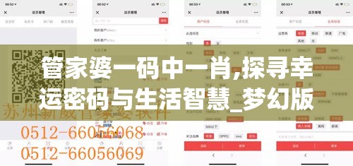 管家婆一码中一肖,探寻幸运密码与生活智慧_梦幻版3.765