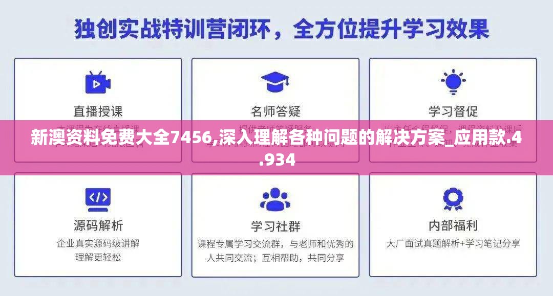 新澳资料免费大全7456,深入理解各种问题的解决方案_应用款.4.934