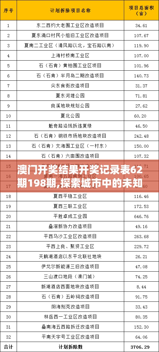 澳门开奖结果开奖记录表62期198期,探索城市中的未知魅力_终止型.6.34