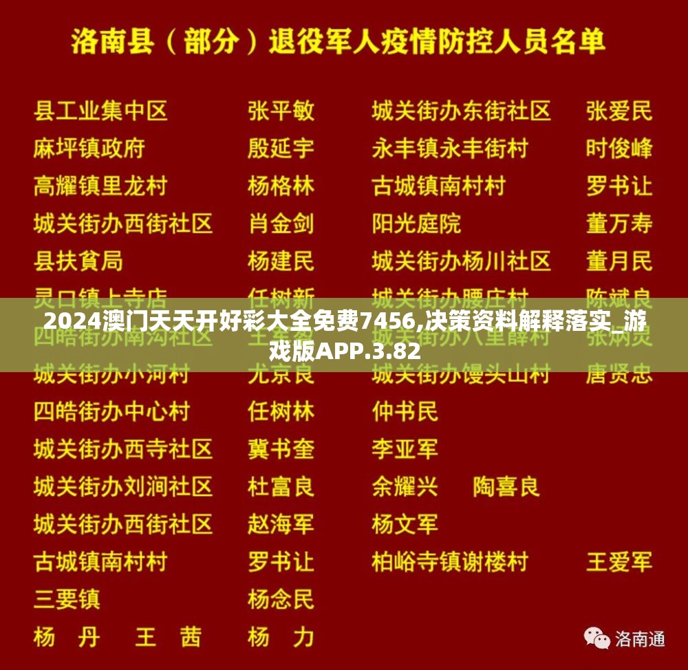 2024澳门天天开好彩大全免费7456,决策资料解释落实_游戏版APP.3.82