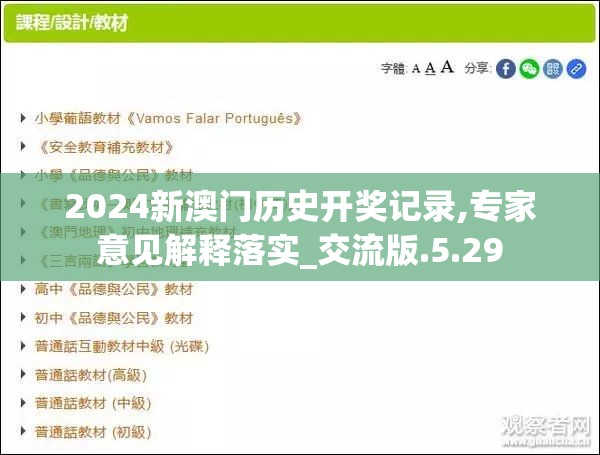2024新澳门历史开奖记录,专家意见解释落实_交流版.5.29
