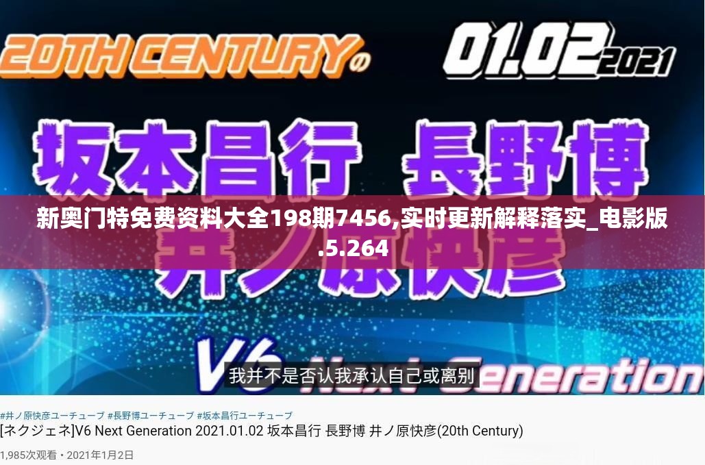 新奥门特免费资料大全198期7456,实时更新解释落实_电影版.5.264