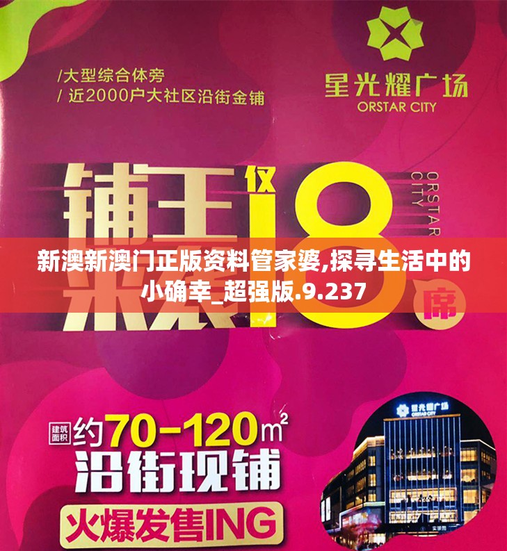 新澳新澳门正版资料管家婆,探寻生活中的小确幸_超强版.9.237