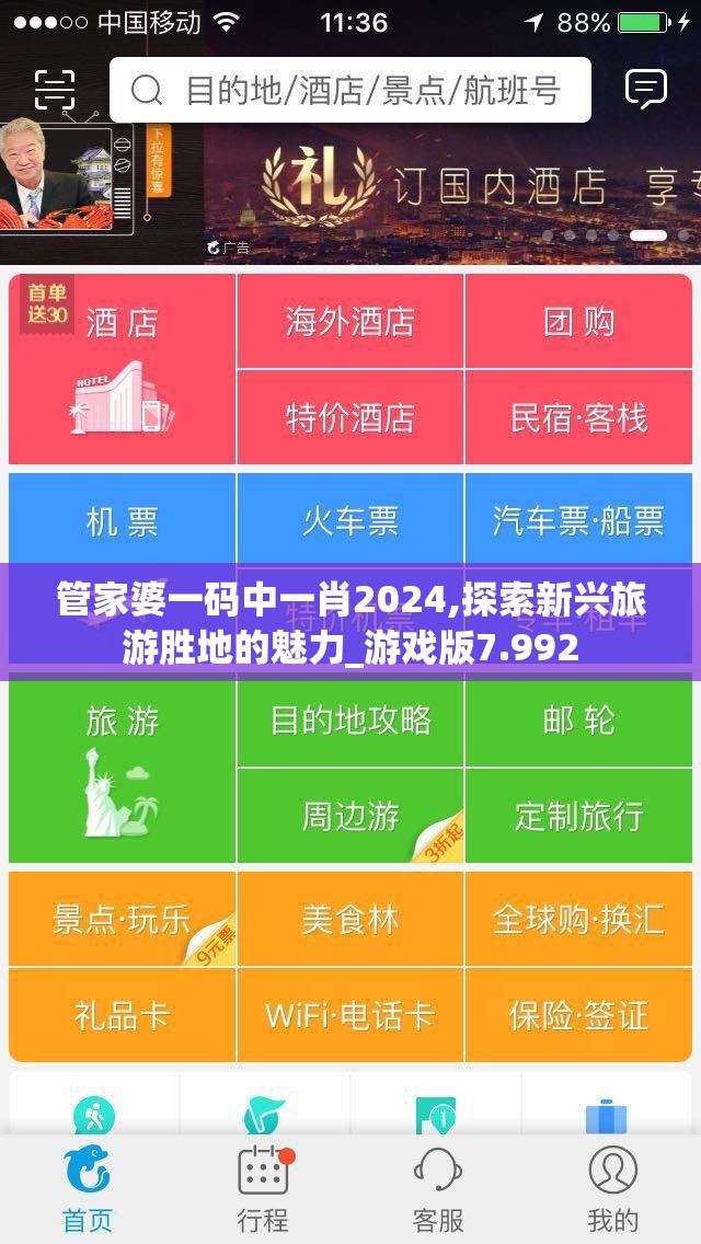 管家婆一码中一肖2024,探索新兴旅游胜地的魅力_游戏版7.992