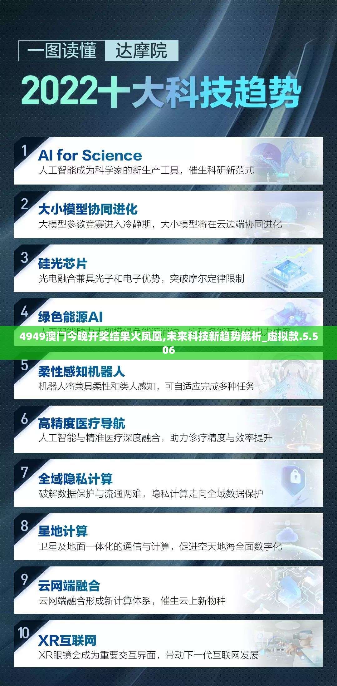 4949澳门今晚开奖结果火凤凰,未来科技新趋势解析_虚拟款.5.506