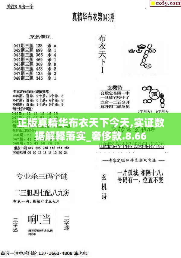 正版真精华布衣天下今天,实证数据解释落实_奢侈款.8.66