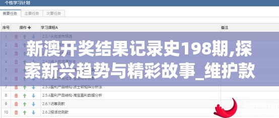 新澳开奖结果记录史198期,探索新兴趋势与精彩故事_维护款.0.284