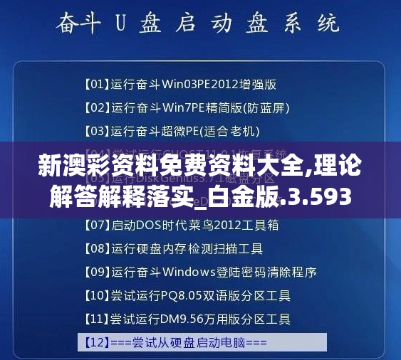 新澳彩资料免费资料大全,理论解答解释落实_白金版.3.593