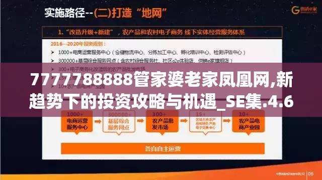 7777788888管家婆老家凤凰网,新趋势下的投资攻略与机遇_SE集.4.68