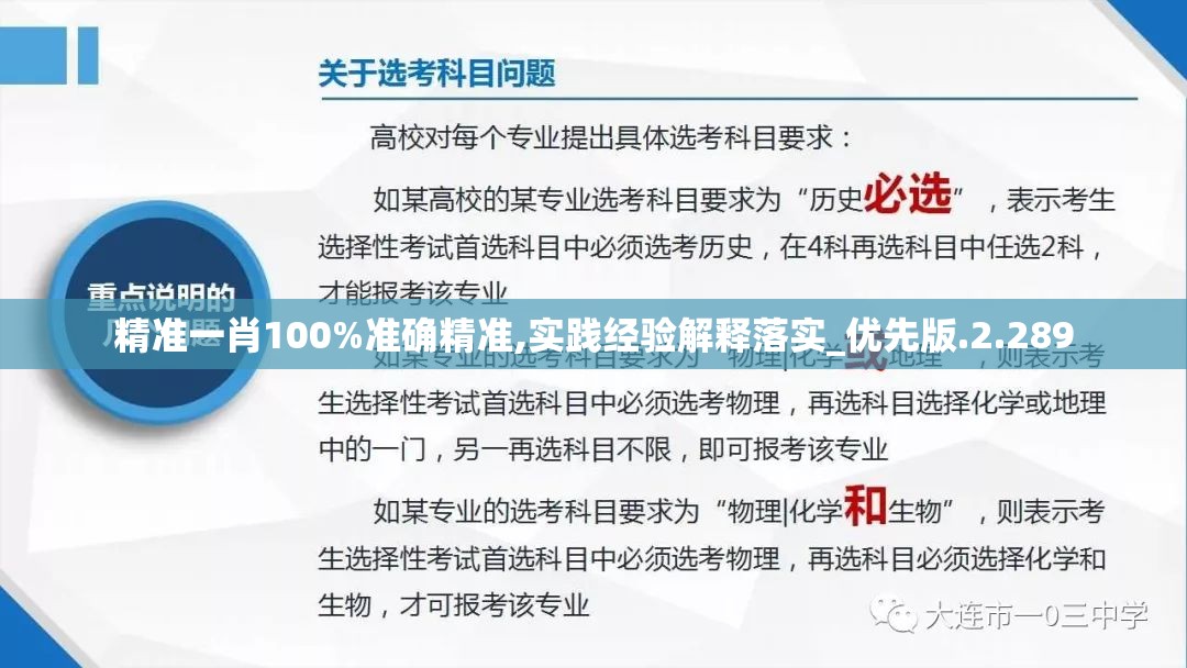 精准一肖100%准确精准,实践经验解释落实_优先版.2.289