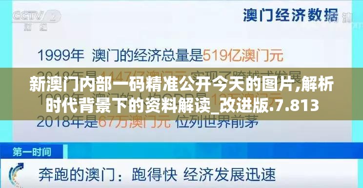 新澳门内部一码精准公开今天的图片,解析时代背景下的资料解读_改进版.7.813