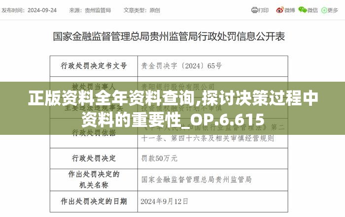 正版资料全年资料查询,探讨决策过程中资料的重要性_OP.6.615